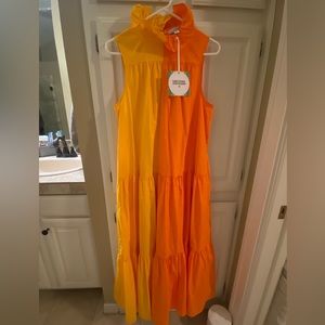 NWT. Never worn. Christopher John Rogers x Target Collab Maxi dress. Size M.